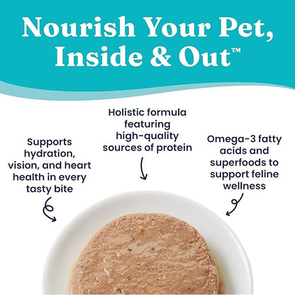 Solid Gold Wet Cat Food Pate - Healthy Canned Cat Food Pate w/Real Tuna &amp; Sardine, Omega Fatty Acids, Vitamins &amp; Minerals - Grain Free &amp; Gluten Free Can Meals for Cats &amp; Kittens - 24ct/3oz Can