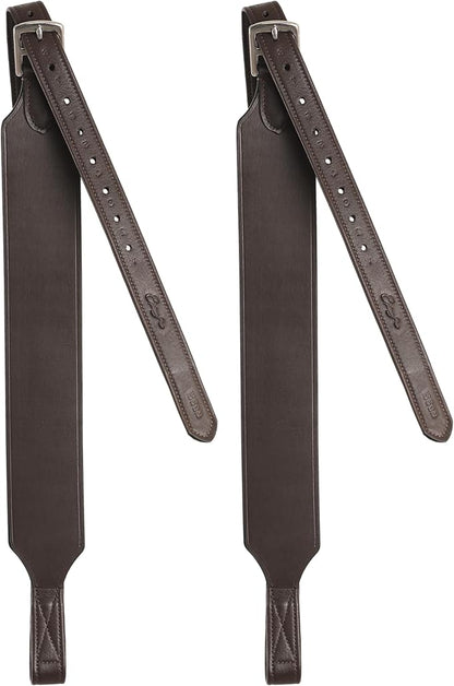 Exion Wide Stability Stirrup Leathers for English Saddles | Premium Cowhide Leather | Enhanced Leg Stability &amp; Comfort | Sizes: 48" to 62"