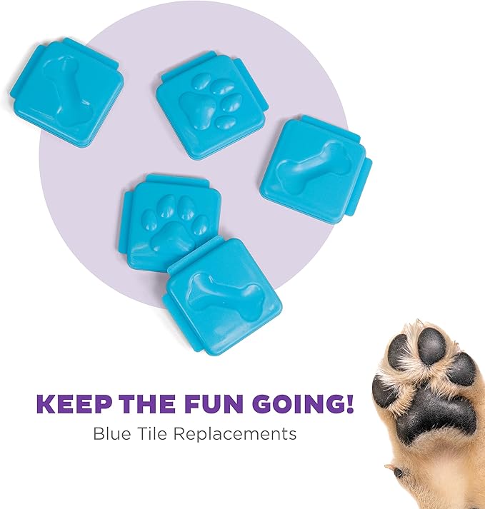 Outward Hound Nina Ottosson Nina Ottosson Extra Tiles for Dog Puzzles Challenge Slider &amp; Multipuzzle - 5 Pack, Blue