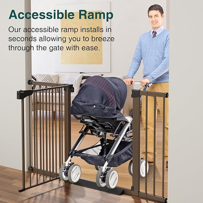 Cumbor 29.7-54.2" Wide Baby Gate for Stairs, Mom&