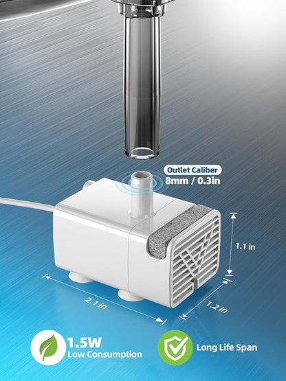 Dog Water Fountain for Large Dogs, 9L/2.4Gal Stainless Steel Dog Fountain with Water Level Window &amp; Filtration, Automatic Pet Water Bowl Dispenser Indoor, for All Dogs and Multi-Pet (Pump)