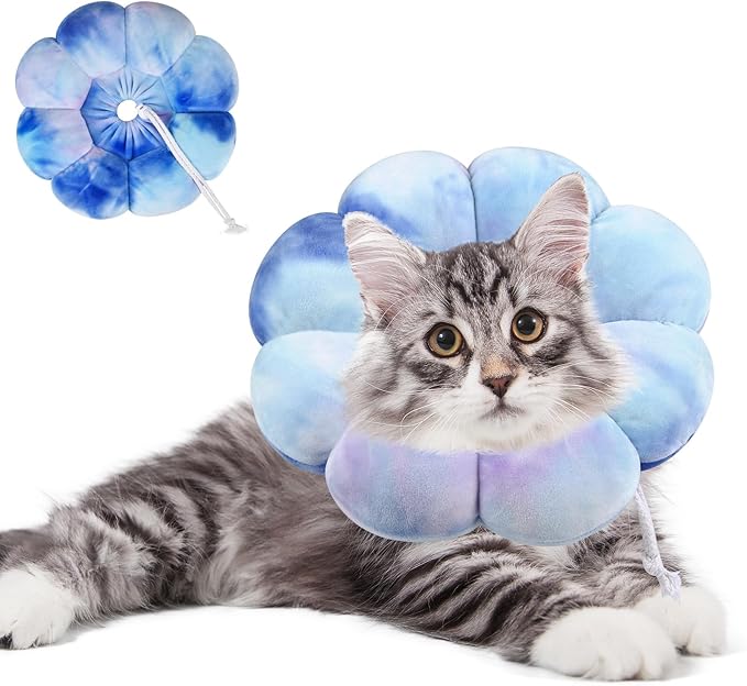 Dog Cat Surgical Recovery Cone Dog Protective Collar, Pet Recovery E-Collar Soft Neck Cone to Stop Licking Wound for Cats &amp; Kittens Small Dog After Surgery