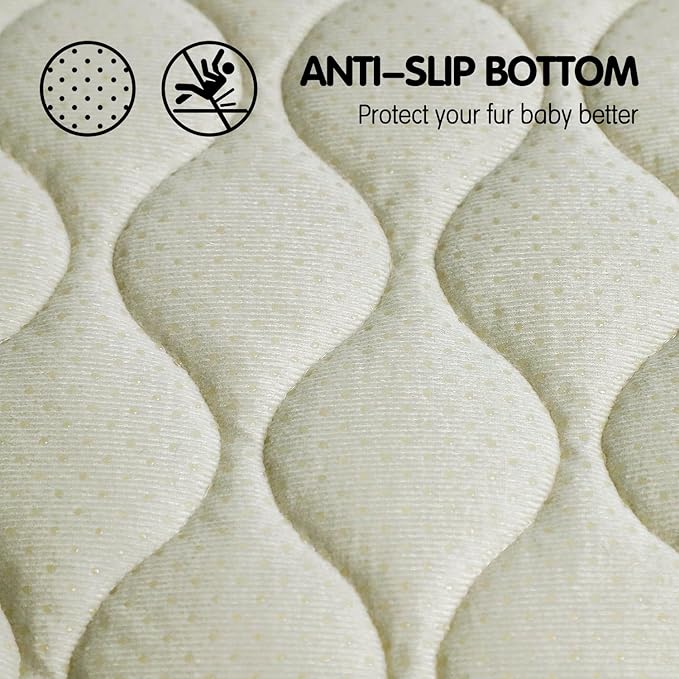 furrybaby Dog Bed Mat Flat Crate Mat with Anti-Slip Bottom Machine Washable Pet Kennel Pad for Dog Sleeping (XL 48x30&