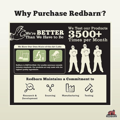Redbarn Pet Products Recbarn Natural 12" Beef Collagen Braids - Case of 20 Sticks - Long Lasting Low-Odor Alternative to Rawhide &amp; Bully Sticks -Single Ingredient Chew for Medium Large Dogs