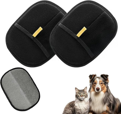 Pet Hair Removal Glove for Cats &amp; Dogs, Electrostatic Pet Hair Removal Gloves, Reusable Hair Remover, Upgrade Efficient Grooming Gloves for Pet Hair for Clothing/Couch/Furniture/Carpet/Car Seat(2pcs)