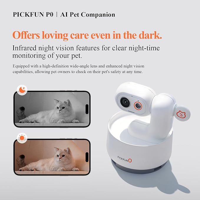 AI Dog Camera, Smart Security Camera Indoor with Phone App [Pet Recognition, Daily Activity Analysis &amp; Motion Tracking] Cat Cam 5MP HD, 360° View, 2-Way Audio, Night Vision, 5G WiFi
