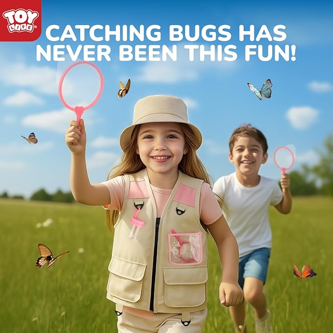 TOY Life Kids Explorer Kit with Bug Catcher for Kids, Bug Catching Kit with Bug Toys, Kid Safari Vest &amp; Hat, Compass, Binoculars, Magnifying Glass, Educational Outdoor Toys Kid Adventure Kit