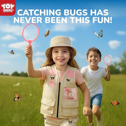 TOY Life Kids Explorer Kit with Bug Catcher for Kids, Bug Catching Kit with Bug Toys, Kid Safari Vest &amp; Hat, Compass, Binoculars, Magnifying Glass, Educational Outdoor Toys Kid Adventure Kit