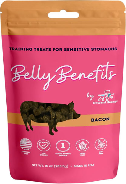 Training Treats for Dogs - Soft Bacon - Low Calorie Dog Training Treats for Sensitive Stomachs with Single Source Premium Protein, Corn Free, &amp; Soy Free Formula - 10 oz