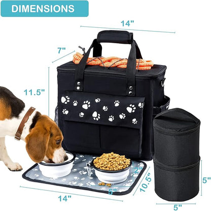 Dog Travel Bag, Airline Approved Dogs Bags for Traveling, 2 Dog &