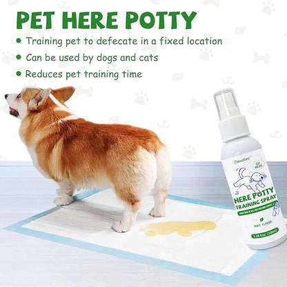 Dog Potty Spray Set, No-Go Spray &amp; Potty Training Spray, Puppy Essentials, Stops Urination &amp; Marking, Indoor and Outdoor Use (3.38 fl oz)