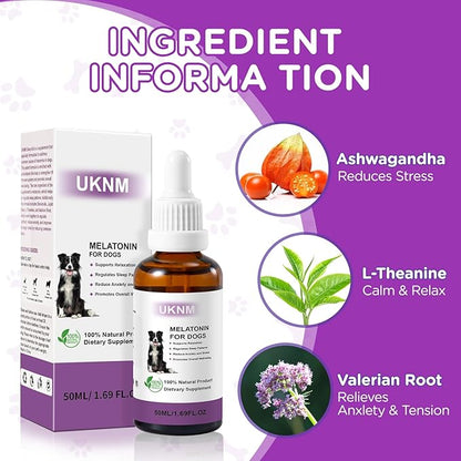 Melatonin for Dogs, Dog Melatonin, Anxiety Relief for Dogs,Supports Relaxation, Regulates Sleep Patterns, Promotes Overall Well-Being, Dog Sleep Aid