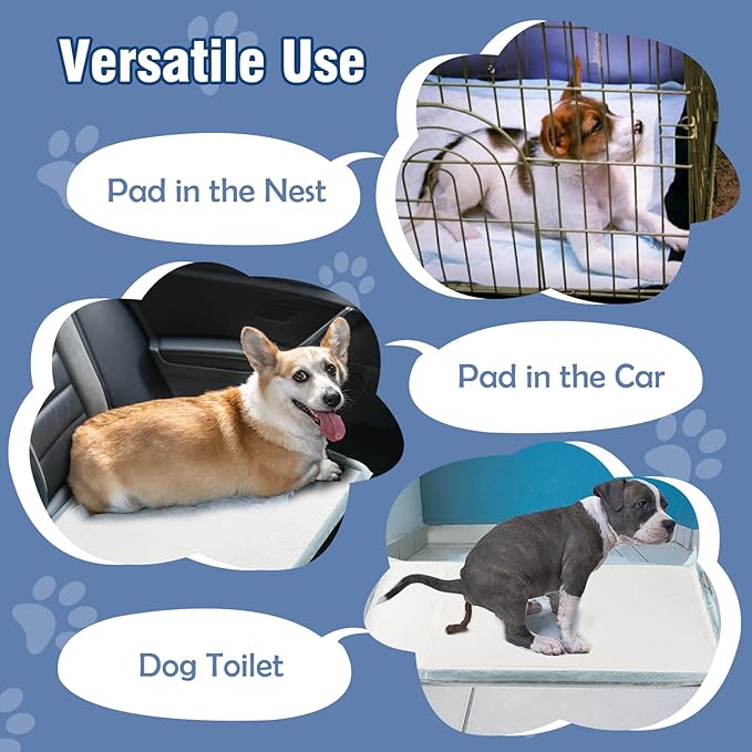 TIMINGILA Puppy Pads&amp; Holder Set, 20-Count 30"x36" Super Absorbent Disposable Pads – Ideal for Pet Potty Trays, Extra Large Leak-Proof Design for Puppies, Dogs, and All Breeds