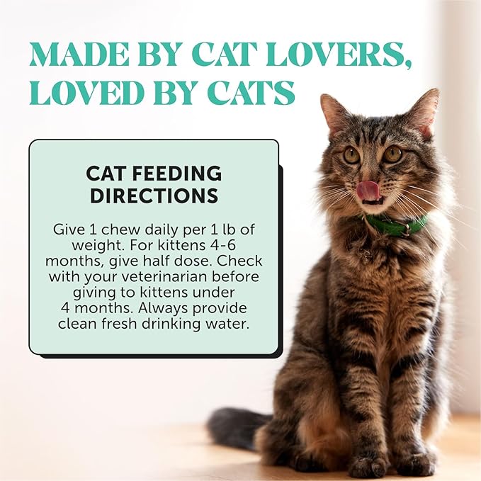 Fresh Dental Bites for Cats - Crunchy &amp; Creamy Cat Dental Treats for Fresh Breath, Plaque + Tartar Control, Cleans Teeth + Gums, Daily Cat Oral Care (30 Day Supply)