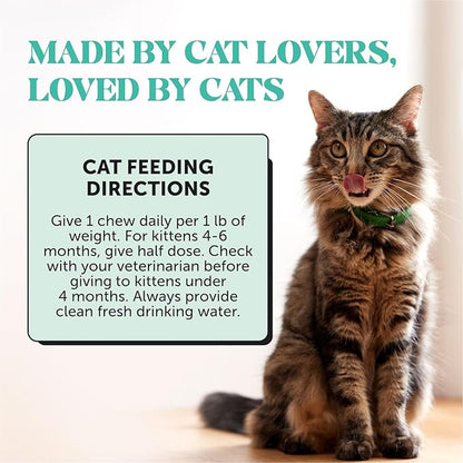 Fresh Dental Bites for Cats - Crunchy &amp; Creamy Cat Dental Treats for Fresh Breath, Plaque + Tartar Control, Cleans Teeth + Gums, Daily Cat Oral Care (30 Day Supply)