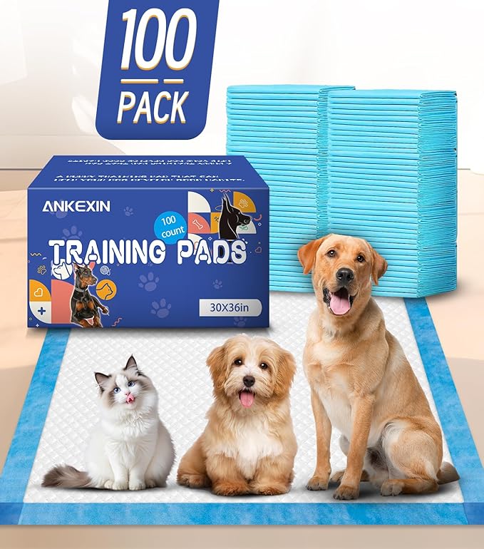 100 Counts XL Puppy Pee Pads 30x36 Inch | Super Absorbent Leak-Proof Dog Training Pads with Odor Control | Quick-Dry Potty Pads for Dogs &amp; Cats