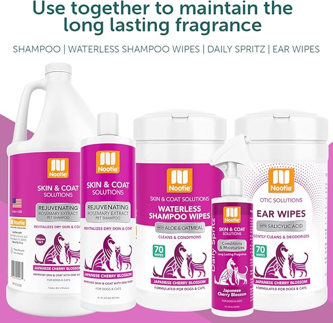 Nootie - Pet Shampoo for Sensitive Skin - Revitalizes Dry Skin &amp; Coat - Natural Ingredients - Gentle Dog Shampoo - Cleans &amp; Conditions