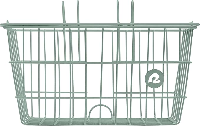 Retrospec Apollo-Lite Lift-Off Bike Basket - Detachable Steel Handlebar Basket with Carrying Handle for Commuting, Shopping &amp; Beach Trips - 14.5in x 9.5in Weather-Resistant Biking Gear