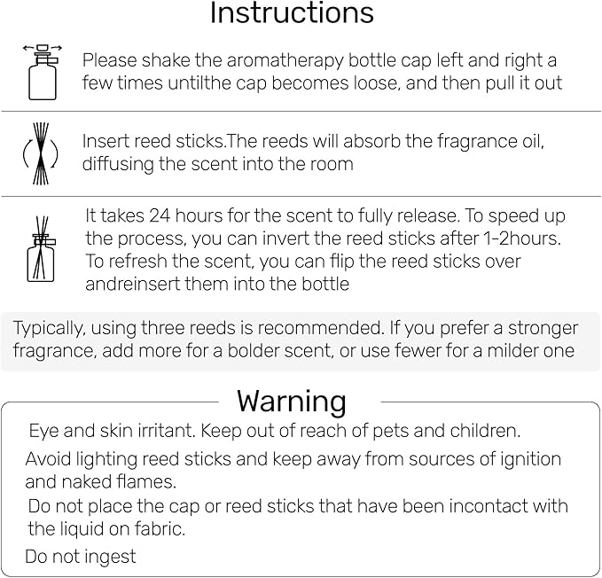 Reed Diffuser for Pet Odor Elimination, Lily of The Valley, Non-Toxic &amp; Pet-Friendly Air Freshening, 6 Oz