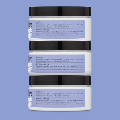Fresh Wave Lavender Odor Removing Gel, 7 oz., Pack of 3 - Safer Odor Absorbers for Home, Natural Plant-Based Odor Eliminator, Every 7 oz. lasts 15-30 Days, For Cooking, Trash &amp; Pets