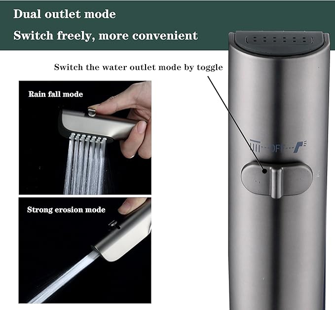 Tub faucet spayer attachment,Bathtub Shower Head Sink-Faucet with 5 Adapters, 79" Hose for Pet Dog Rinse, Baby Bath &amp; Hair washing, ON/OFF Extension for Tub Faucet, Utility Sink, Garden,Bathroom