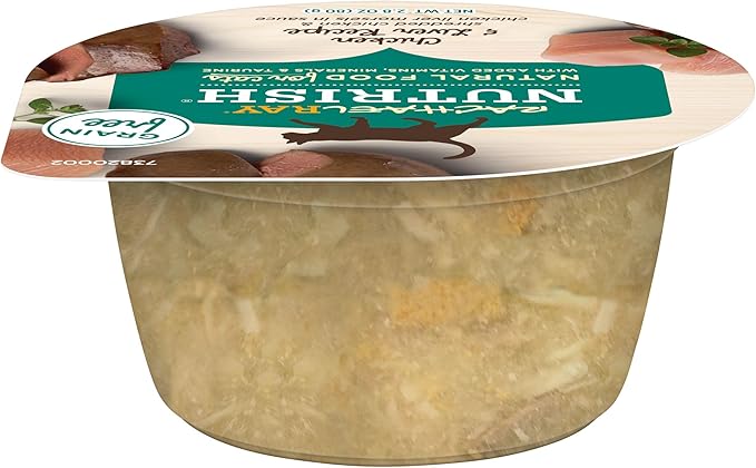 Nutrish Rachael Ray Grain Free Wet Cat Food, Chicken &amp; Liver Recipe, 2.8 oz. Cup, 24 Count