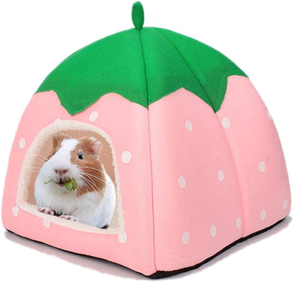 Guinea Pig Hideout Bed Rabbit House Cave Accessories Cozy Hide-Out for Bunny Hedgehog Ferret Chinchilla&amp;Other Small Animals