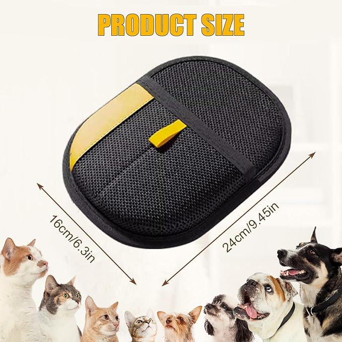 Pet Hair Removal Glove-2 Pack Reusable Electrostatic Pet Hair Remover Glove, Pet Hair Removal Tool for Cats &amp; Dogs - Suitable for Couch, Clothing, Carpet, Furniture, Car Seats