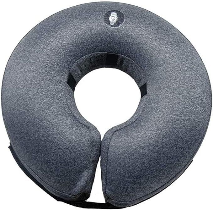 Katoggy Inflatable Dog Recovery Collar,Soft Blow-up Protective Recovery Dog Cone,Pet Donut Cone Collar,Comfy Elizabethan Collar After Surgery for Medium Dog to Prevent from Biting &amp; Scratching,Small