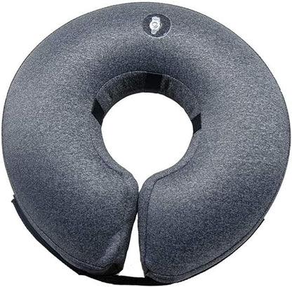 Katoggy Inflatable Dog Cone Collar for Small Medium Large Dogs and Cats, Soft Adjustable Blow up Donut E-Collar for Post-Surgery Recovery