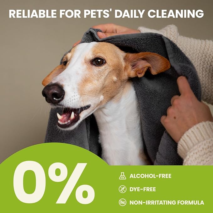 Dog Ear Finger Wipes for Dogs &amp; Cats, 150 Count