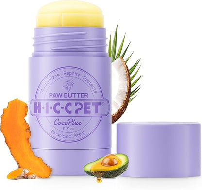 HICC PET Dog Paw Balm 0.21 oz for Dogs &amp; Cats, Soothing Paw Balm Dogs Lick Safe, Moisturizing and Healing Dry Cracked Paws Cat Paw Balm, All-Natural Paw Wax for Dogs, Improves Rough Paws Relieves Odor