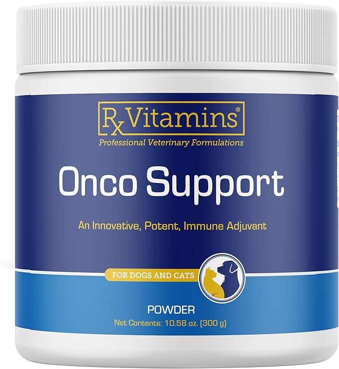 Rx Vitamins Onco Support - Dog &amp; Cat Immune Support Supplement with Milk Thistle, Spirulina, Kelp Powder - Aids in Gut Health and Digestive Support - 300g