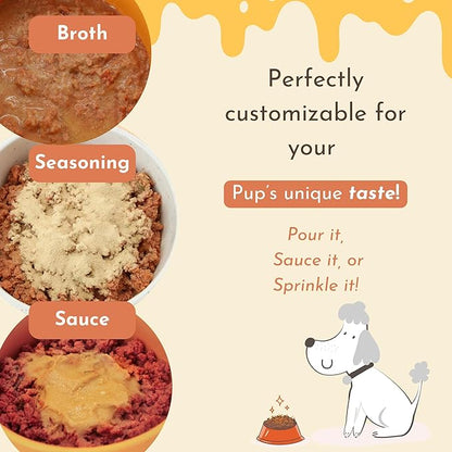PawCo Magic Topper Skin &amp; Coat - Dog Food Topper for Healthy Skin &amp; Shiny Fur, Grain-Free Meal Enhancer with Omega-3 &amp; DHA, 160g