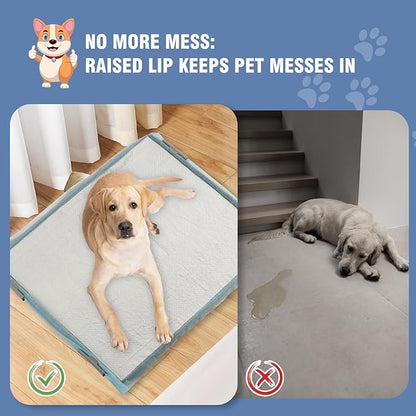 TIMINGILA Puppy Pads&amp; Holder Set, 20-Count 30"x36" Super Absorbent Disposable Pads – Ideal for Pet Potty Trays, Extra Large Leak-Proof Design for Puppies, Dogs, and All Breeds