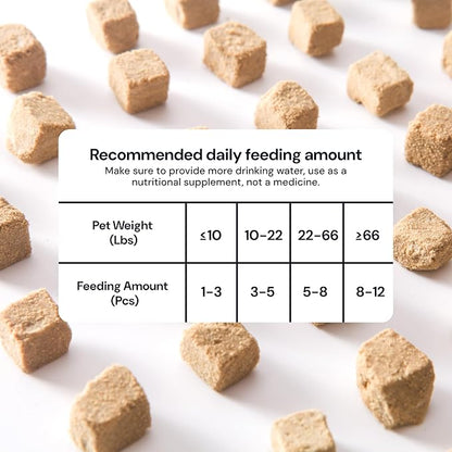 MalsiPree Calming Chews for Dogs - 145 pcs Salmon - Helps Regulate Mood - Anxiety Relief Treats - No Sedative Effect - Freeze Dried - with Passion Flower &amp; Melatonin