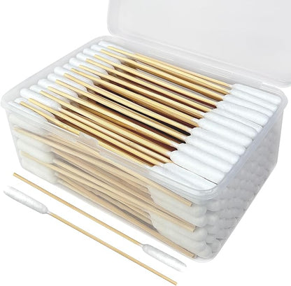 200 PCS Dog Ear Cleaning Kit; 6-Inch Large Cotton Swabs for Gentle &amp; Effective Cleaning. Safe and Hygienic Pet Ear Cleaning Solution