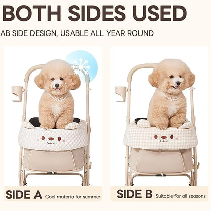 Stroller Cover for Pets, Removable &amp; Washable Dog Stroller Cushion, Cushion &amp; Cover for Dogs &amp; Cats, Blue