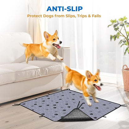 Fostanfly Non-Slip Washable Pee Pads for Dogs, 2 Pack 48&
