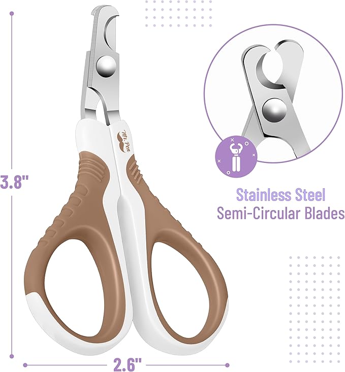 Mr. Pen Cat Nail Trimmer - Brown, Claw Clippers for Cats &amp; Kittens, Also Suitable for Small Dogs