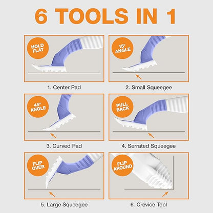 FurDozer X6 Pet Hair Remover &amp; Auto Detailing Tool - Cat &amp; Dog Hair Remover for Carpets, Car Interiors, Couches, Bedding, &amp; Furniture - Reusable Pet Hair Removal Tool for Fur &amp; Lint (Purple, 2-Pack)