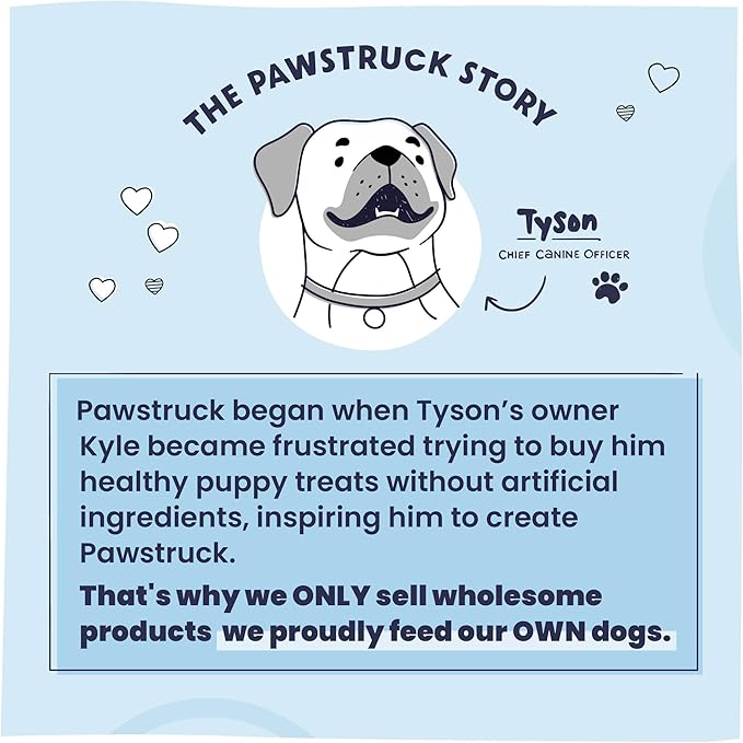Pawstruck All-Natural 7" Bully Sticks for Dogs - Long Lasting, Rawhide-Free, Low Odor &amp; Grain-Free Dental Chew Treat - Healthy Single Ingredient, 100% Real Beef - 1 lb Bag