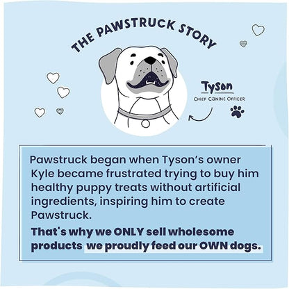 Pawstruck All-Natural 7" Bully Sticks for Dogs - Long Lasting, Rawhide-Free, Low Odor &amp; Grain-Free Dental Chew Treat - Healthy Single Ingredient, 100% Real Beef - 1 lb Bag
