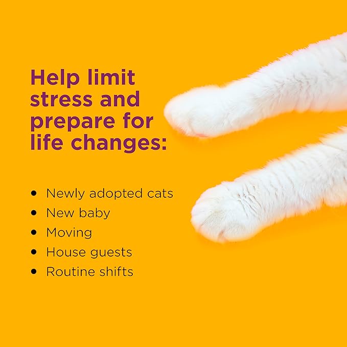Comfort Zone 60 Day Starter Kit: 1 Cat Calming Diffuser &amp; 2 Refills; Cat Pheromones Help Anxiety; Reduce Stress, Urine Marking, Scratching