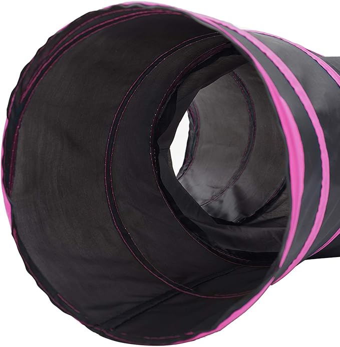 Tempcore 3 Way Collapsible Cat Tunnels, Indoor Cat Toys with Peek Hole &amp; Ball, Perfect for Kittens &amp; Rabbits