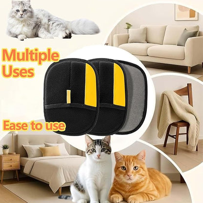 3pcs Pet Hair Removal Glove,Pet Hair Remover Glove for Cats &amp; Dogs,Upgraded Animal Fur Removal Tool, Reusable Cats &amp; Dogs Grooming Gloves for Hair Removal