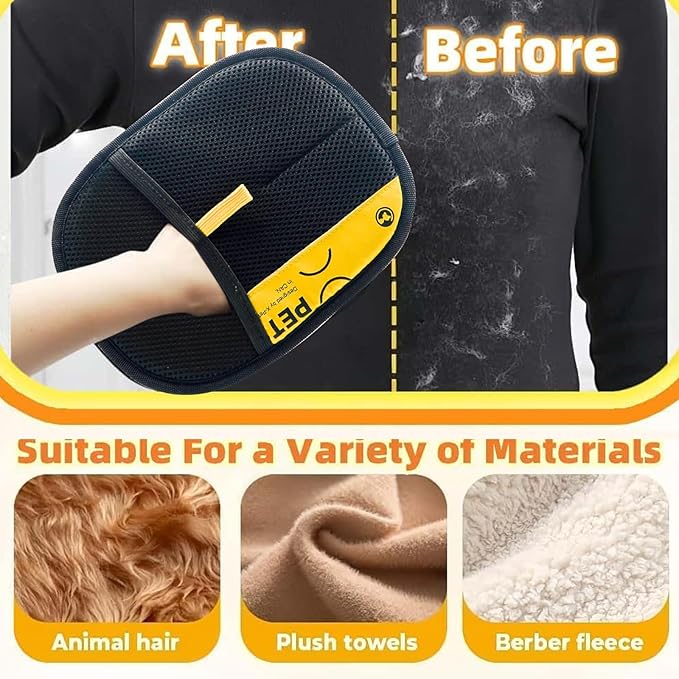 Pet Hair Removal Glove for Cats &amp; Dogs,Pet Hair Remover Electrostatic Gloves,Efficient Pet Grooming Gloves,Reusable Cat &amp; Dog Hair Remover for Couch, Furniture, Carpet, Curtain(3PC)