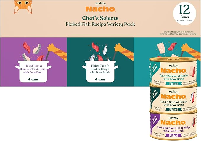 Made by Nacho Flaked Filets Recipe in Bone Broth, Grain-Free Chef&