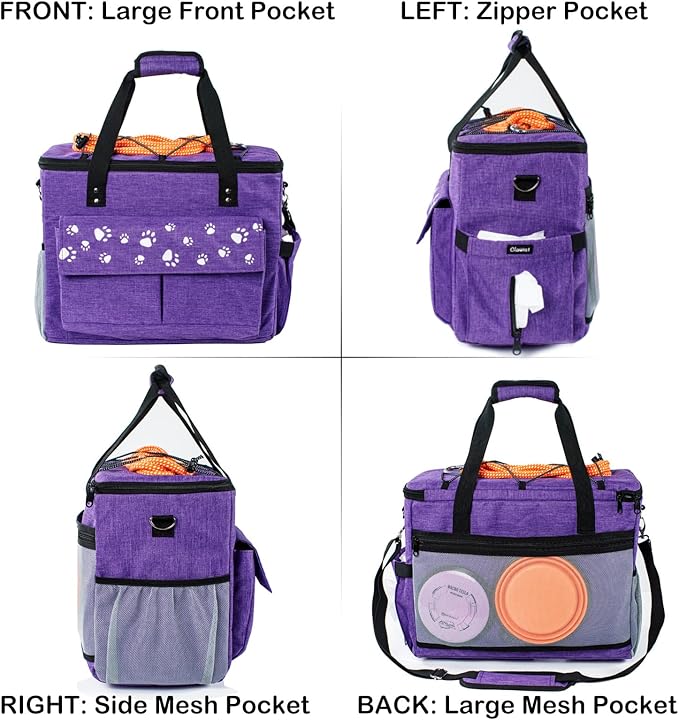 Dog Travel Bag, Airline Approved Dogs Bags for Traveling, 2 Dog &