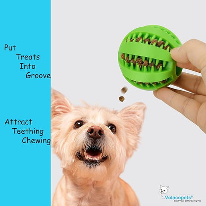 5 Different Functions Interactive Dog Puzzle Toys Balls for Medium Large Dogs, Food Treat Dispensing Dog Toys